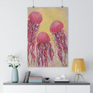Giclée Art Print - Jellyfish Dance - Acrylic Painting DeCourcy Design