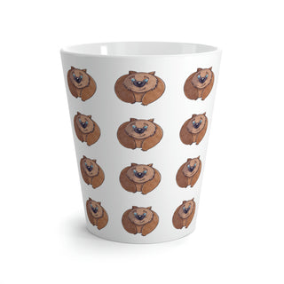Latte Mug - Willie Wombat - Digital Art DeCourcy Design