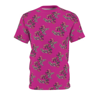 Unisex T-Shirt - Gumnut Bouquet Hot Pink - Digital Art DeCourcy Design