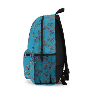 Backpack - Gumnut Bouquet Turquoise - Digital Art