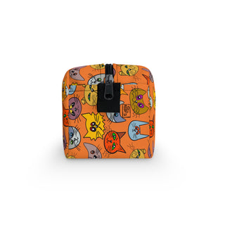 Toiletry Bag - Kooky Kats Orange - Digital Art