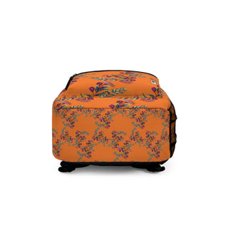 Backpack - Gumnut Bouquet Orange - Digital Art
