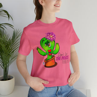 Unisex Jersey Short Sleeve Tee - Cheeky Cactus Lillie - Digital Art