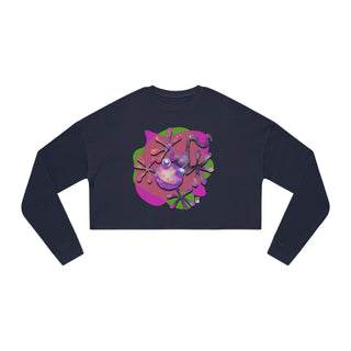 Going Gekko - Digital Art - Ladies Cropped Sweatshirt