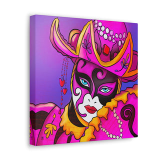 Canvas - Gallery Wrap - Pink Masquerade - Digital Painting