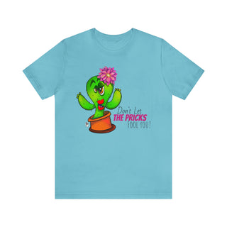 Unisex Jersey Short Sleeve Tee - Cheeky Cactus Lillie - Digital Art