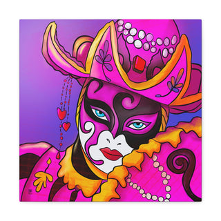 Canvas - Gallery Wrap - Pink Masquerade - Digital Painting