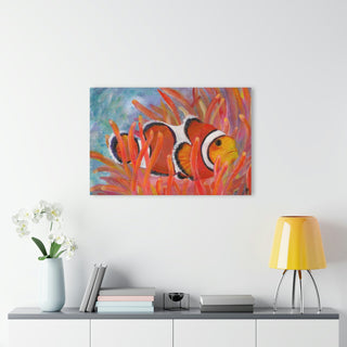 Acrylic Prints - Clown Fish - Acrylic Painting DeCourcy Design