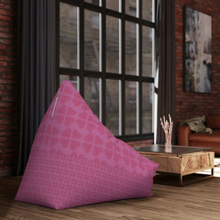 Bean Bag Chair Cover - Hearts A-Lot Pink - Digital Art DeCourcy Design
