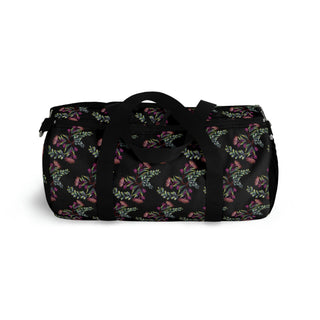 Duffel Bag - Gumnut Bouquet Black - Digital Art DeCourcy Design