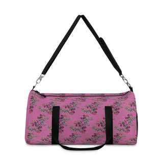 Duffel Bag - Gumnut Bouquet Pink - Digital Art-Bags-DeCourcy Design