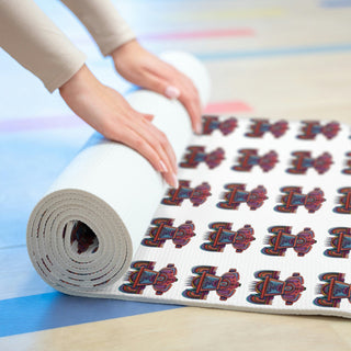 Foam Yoga Mat - Aztekia White - Digital Art-Home Decor-DeCourcy Design