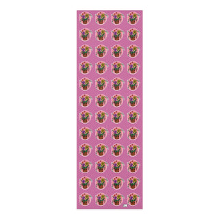 Foam Yoga Mat - Flowerpots Pink - Digital Art-Home Decor-DeCourcy Design