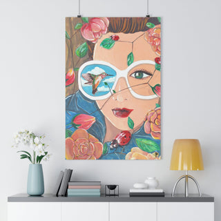 Giclée Art Print - Hummingbird - Gouache Painting DeCourcy Design