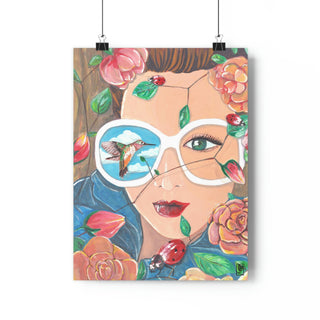 Giclée Art Print - Hummingbird - Gouache Painting DeCourcy Design