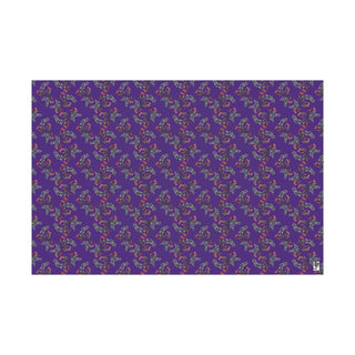 Gift Wrapping Paper -Gumnut Bouquet Purple - Digital Art DeCourcy Design
