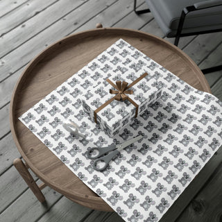 Gift Wrapping Paper - Kool Koala White - Digital Art-Home Decor-DeCourcy Design