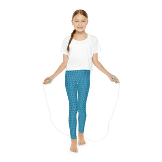 Girls Full-Length Leggings - Ellie Emu - Digital Art-All Over Prints-DeCourcy Design