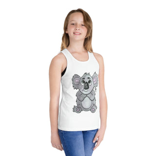 Girls Jersey Tank Top - Kool Koala - Digital Art DeCourcy Design