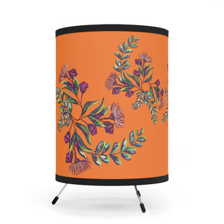 Gumnut Bouquet Orange - Tripod Lamp with High-Res Printed Shade, US\CA plug DeCourcy Design