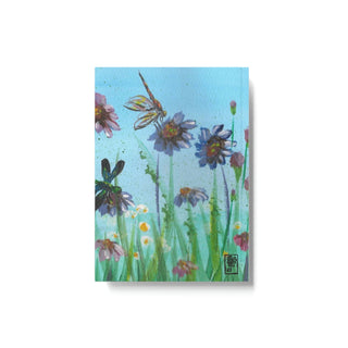 Hard Backed Journal - Wild Flowers - Acrylic Painting DeCourcy Design