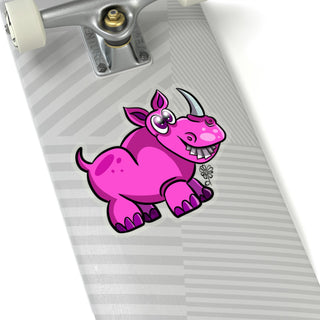 Kiss-Cut Stickers - Pinkie Rhino - Digital Art DeCourcy Design