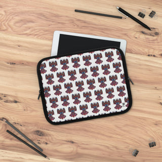 Laptop Sleeve - Aztekia White - Digital Art DeCourcy Design