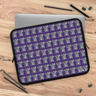 Laptop Sleeve - Kool Koala Purple - Digital Art DeCourcy Design
