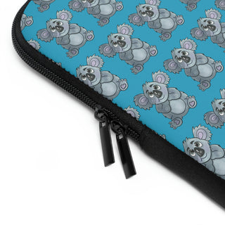 Laptop Sleeve - Kool Koala Turquoise - Digital Art DeCourcy Design