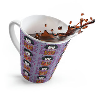 Latte Mug - Kyoko - Digital Art DeCourcy Design