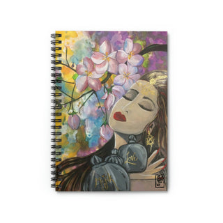 Love Majik - Gouache Painting - Spiral Notebook - Ruled Line DeCourcy Design