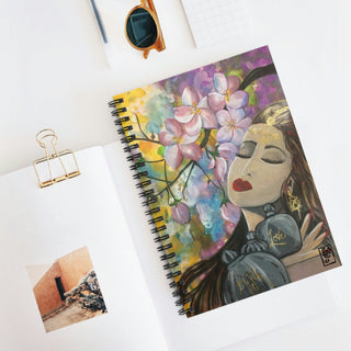 Love Majik - Gouache Painting - Spiral Notebook - Ruled Line DeCourcy Design