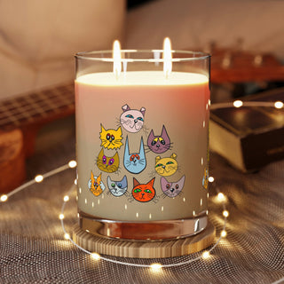 Luxury Aromatherapy Candle - Kooky Kats Pyramid - Digital Art DeCourcy Design