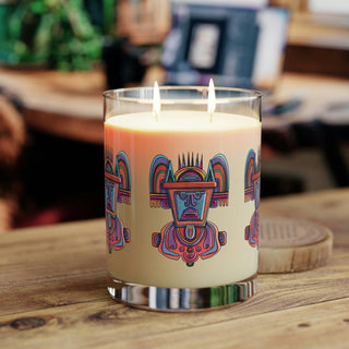 Luxury Aromatherapy Soy Candle - Full Glass (11oz) - Aztekia - Digital Art DeCourcy Design
