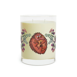 Luxury Aromatherapy Soy Candle - Full Glass (11oz) - Eddie Echidna & Gumnuts - Digital Art DeCourcy Design