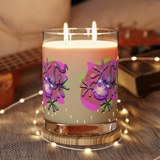 Luxury Aromatherapy Soy Candle - Full Glass (11oz) - Going Gekko - Digital Art DeCourcy Design