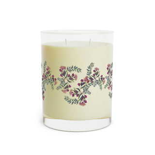 Luxury Aromatherapy Soy Candle - Full Glass (11oz) - Gumnut Bouquet - Digital Art DeCourcy Design