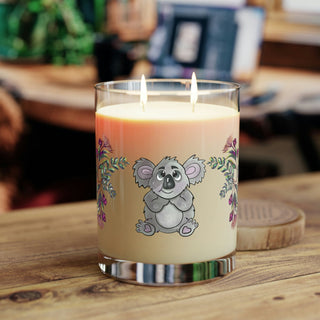 Luxury Aromatherapy Soy Candle - Full Glass (11oz) - Kool Koala & Gumnuts - Digital Art - DeCourcy Design