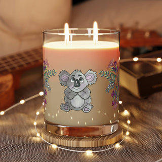 Luxury Aromatherapy Soy Candle - Full Glass (11oz) - Kool Koala & Gumnuts - Digital Art - DeCourcy Design