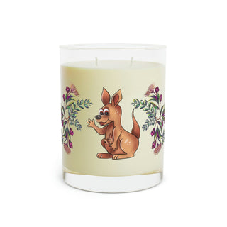 Luxury Aromatherapy Soy Candles - Full Glass (11oz) - Kia Kangaroo & Gumnuts - Digital Art DeCourcy Design