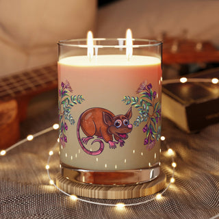 Luxury Aromatherapy Soy Candles - Full Glass (11oz) - Petee Possum & Gumnuts - Digital Art DeCourcy Design