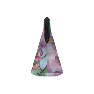 Makeup Bag - Gum Leaves in Pink - Acrylic Art DeCourcy Design