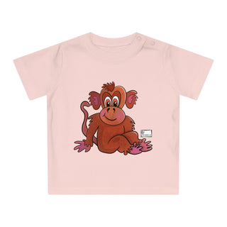 Millie Monkey - Digital Art - Baby T-Shirt DeCourcy Design