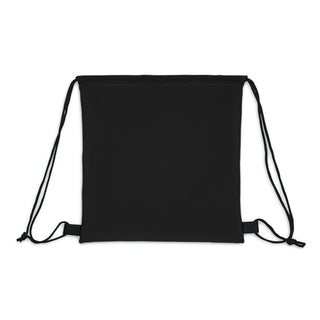 Outdoor Drawstring Bag - Pretty Paws White - Digital Art DeCourcy Design