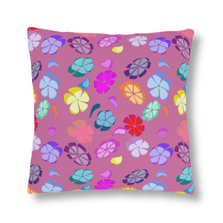 Outdoor Pillows - Falling Flowers Pink - Digital Art DeCourcy Design