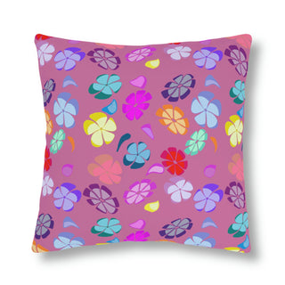 Outdoor Pillows - Falling Flowers Pink - Digital Art DeCourcy Design