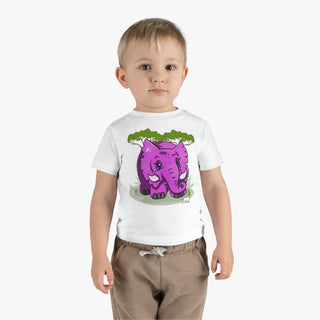 Pink Elephant - Digital Art - Infant Cotton Jersey Tee DeCourcy Design