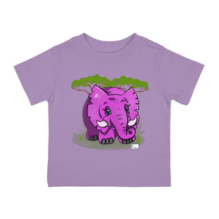 Pink Elephant - Digital Art - Infant Cotton Jersey Tee DeCourcy Design