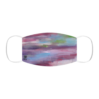 Snug-Fit Face Mask - Pink Abstract - Acrylic Painting DeCourcy Design