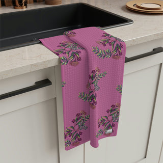 Soft Tea Towel - Gumnut Bouquet Pink - Digital Art DeCourcy Design